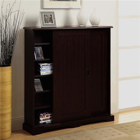 4D Concepts 4D Concepts 51601 Sliding Door Multimedia Stand in Cherry 51601